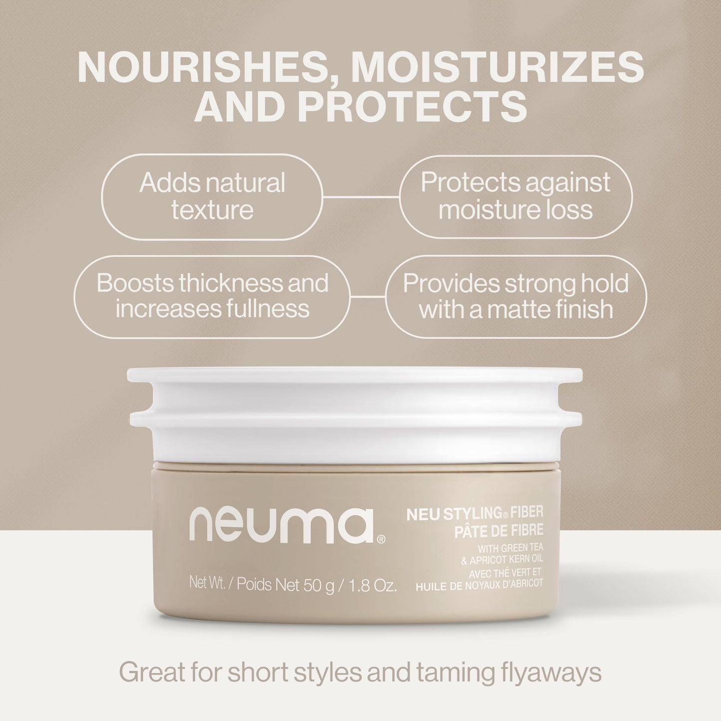 Neuma Neu Styling Hair Fiber 1.8 Fl. Oz. Lavender, Mandarin & Vanilla Scent Texture Fiber