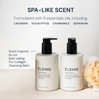 ELEMIS Mayfair No.9 Hand & Body Lotion, Lightweight Formula Hydrates, Softens, and Moisturizes Skin with Sustainable Shea Butter and Borage Oil