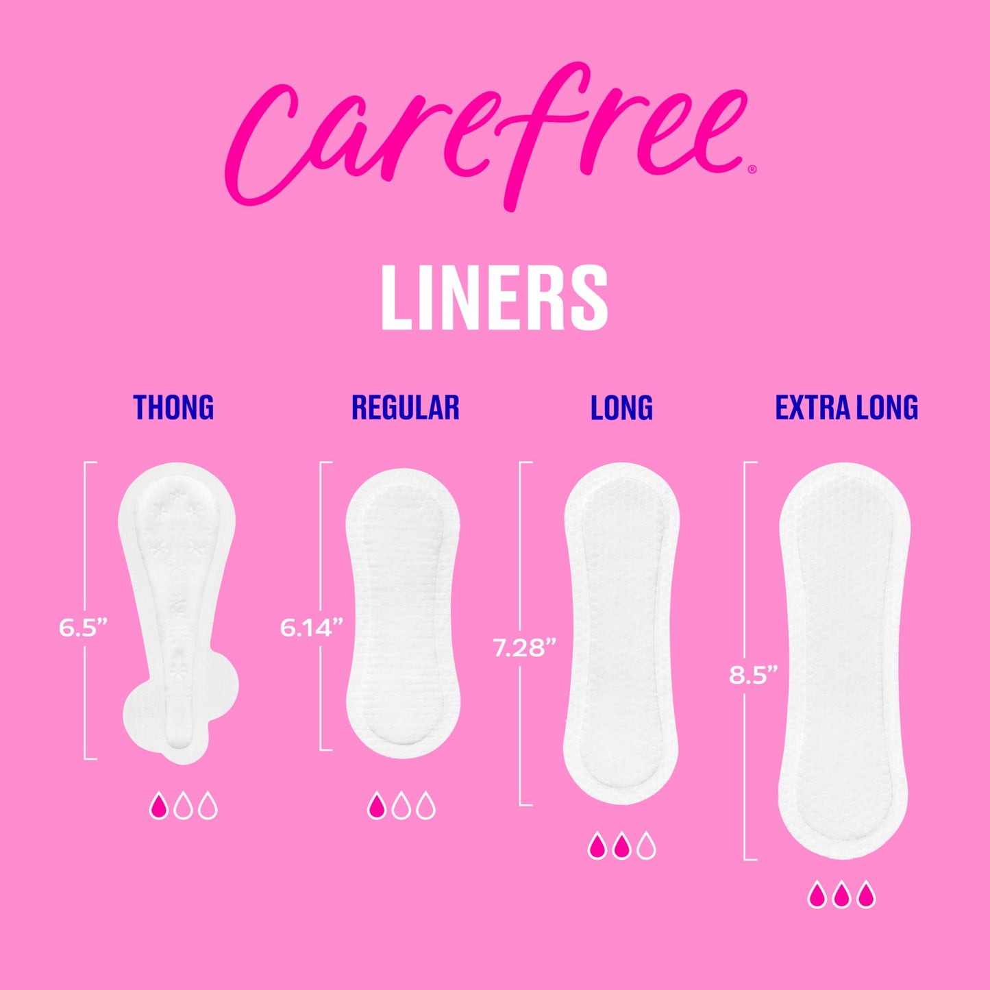 Carefree Panty Liners for Women, Regular, Wrapped, Unscented, 20ct | Pantiliners, Carefree Liners, Daily Liners for Women, Light Periods and Leaks, 8-Hour Odor Control | 20ct (Packaging May Vary)