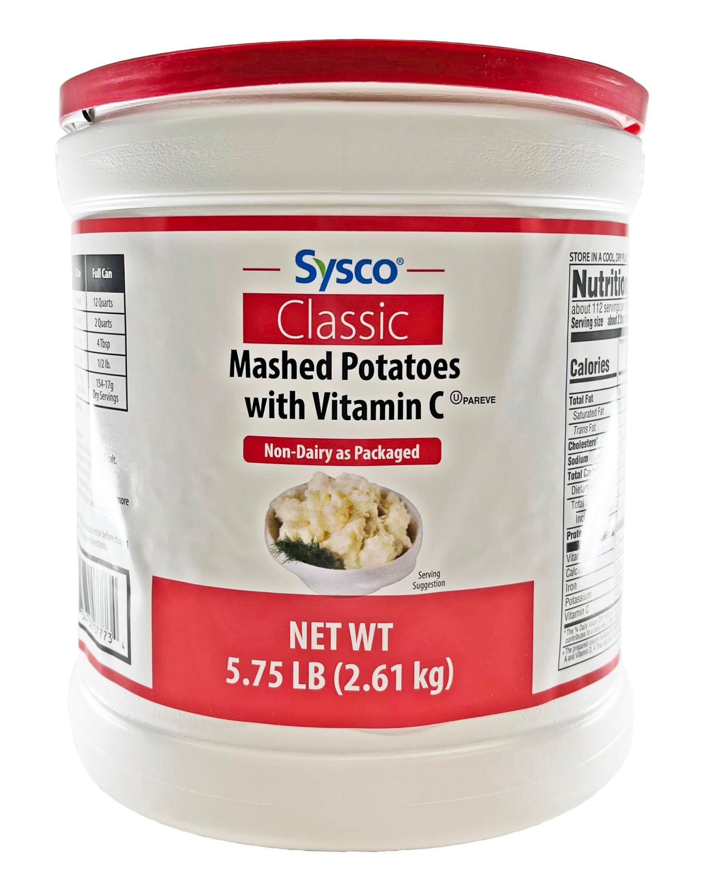 Sysco Classic Dehydrated Mashed Potato Granules With Vitamin C | Kosher | 5.75 LB