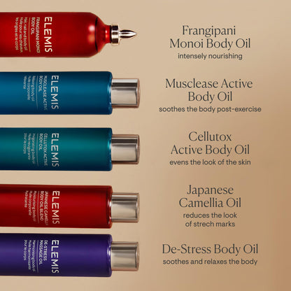 ELEMIS Japanese Camellia Body Oil Blend | Luxuriously Lightweight Body Oil Nourishes, Conditions, and Softens Stretch Marks and Postpartum Skin | 100 mL