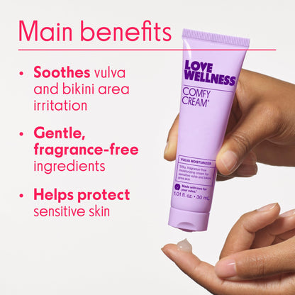 Love Wellness Comfy Cream Vulva & Vaginal Moisturizer - 1.01 oz