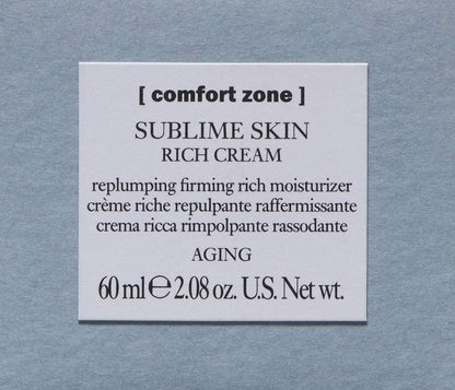Sublime Skin Rich Cream, Intense Hydration Nourishing Treatment, Brightens, Tones, Firms, Anti-Aging, Natural Ingredients, Marine Extract, Mature & Very Dry Skin, 2.03 Fl Oz