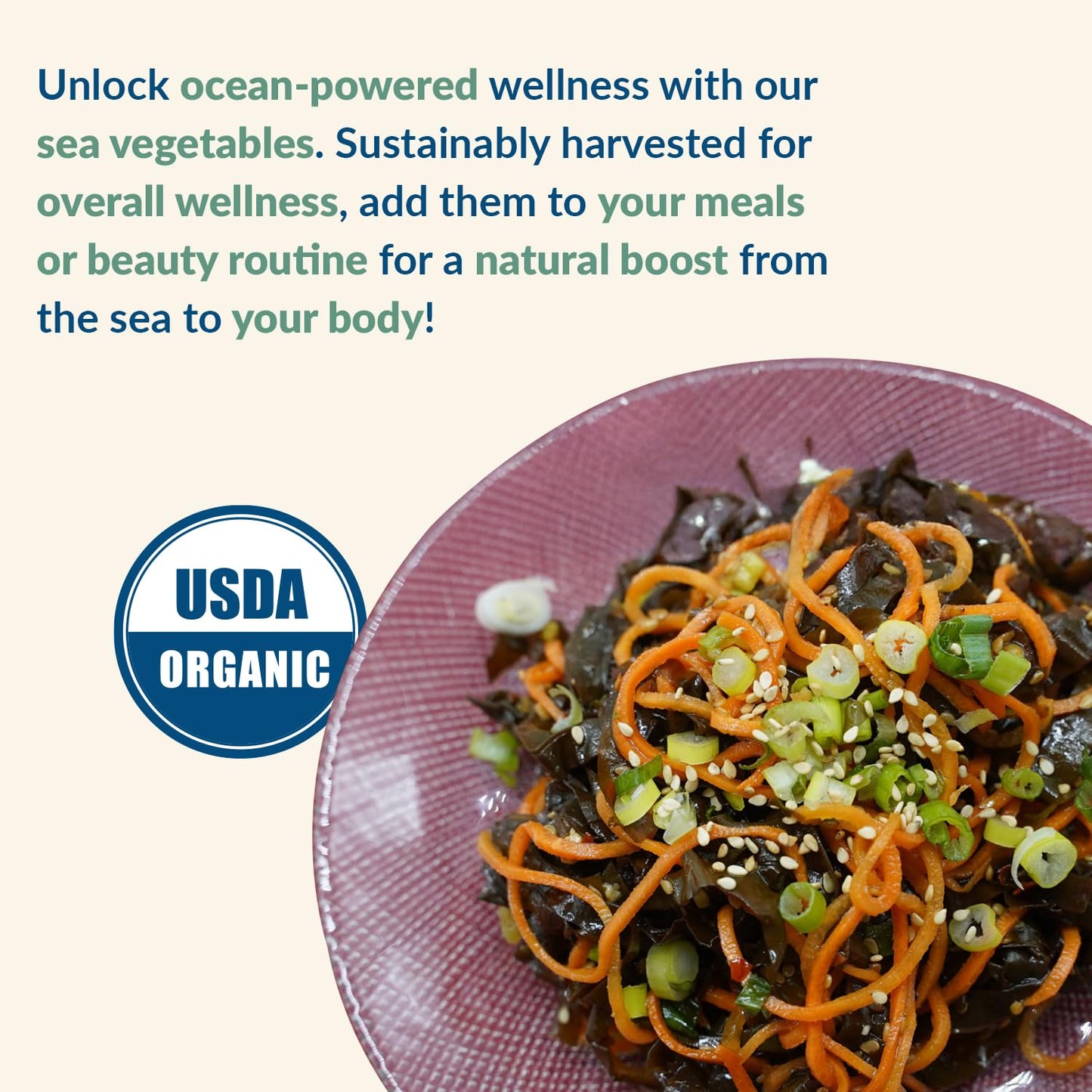 Maine Coast Sea Vegetables Organic Smoked Dulse Whole Leaf Bag | Nutritious Food & Seaweed Snacks | Good Source of Iodine & Minerals | North Atlantic Harvest | Great for Salad, Soup, Sandwiches | 2 oz