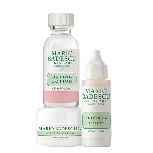 Mario Badescu Acne Starter/Control/Repair Skin Care Kit for All Types of Breakouts | Facial Set Ideal for Combination or Oily Face for Healthy, Clear Complexion