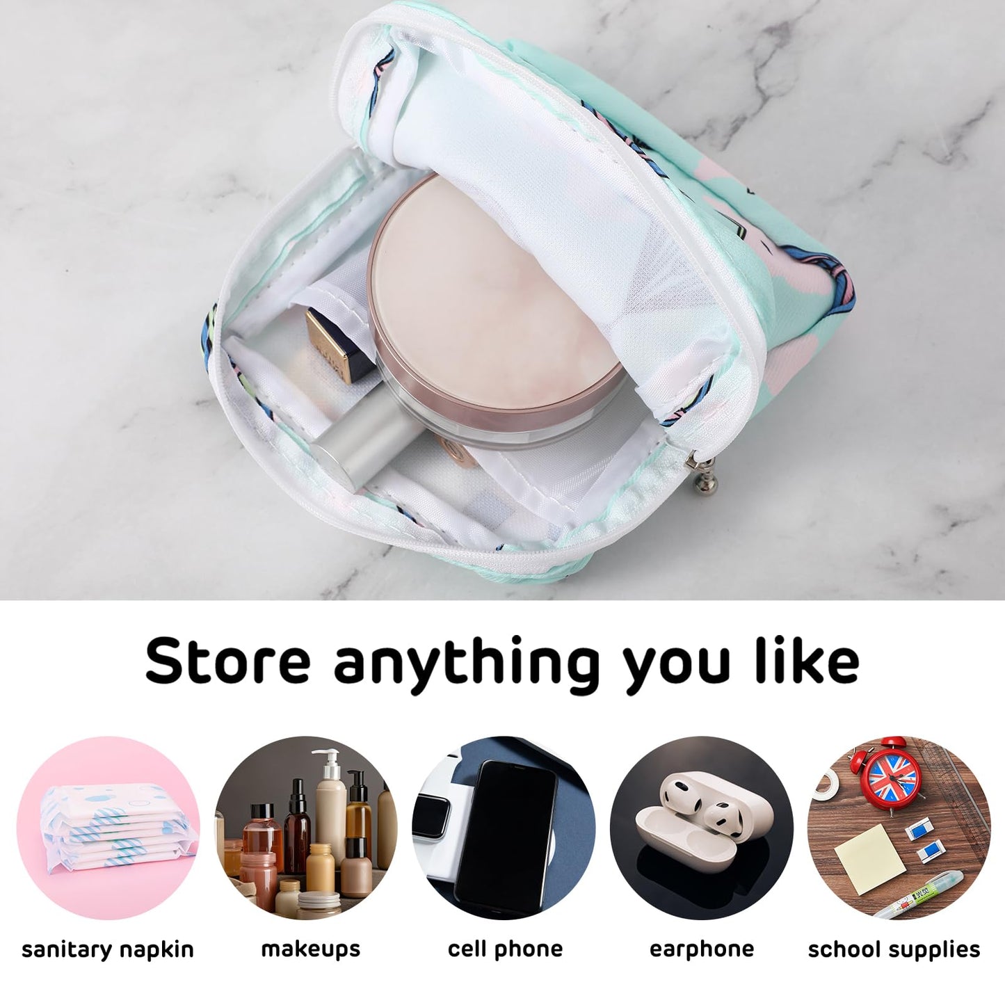 Sanitary Napkin Storage Bags 3Pcs Menstrual Cup Pouches Nursing Pad Holder Tampon Bags Portable Period Bag Feminine Pouch for Girls
