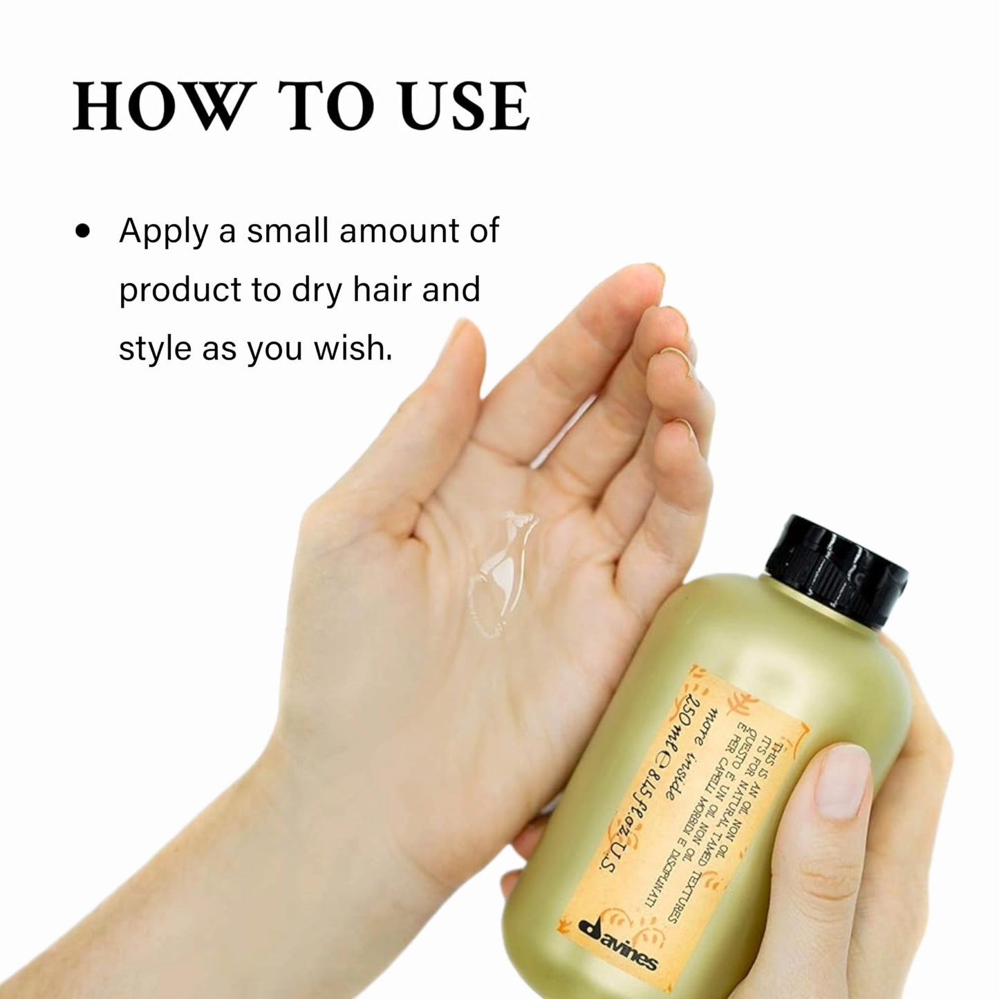 Davines This Is An Oil Non Oil, No Hold Natural Texture & Anti-Frizz - Adds Structure without Residue - Hydrating Fluid for Natural Looks, 8.45 Fl Oz