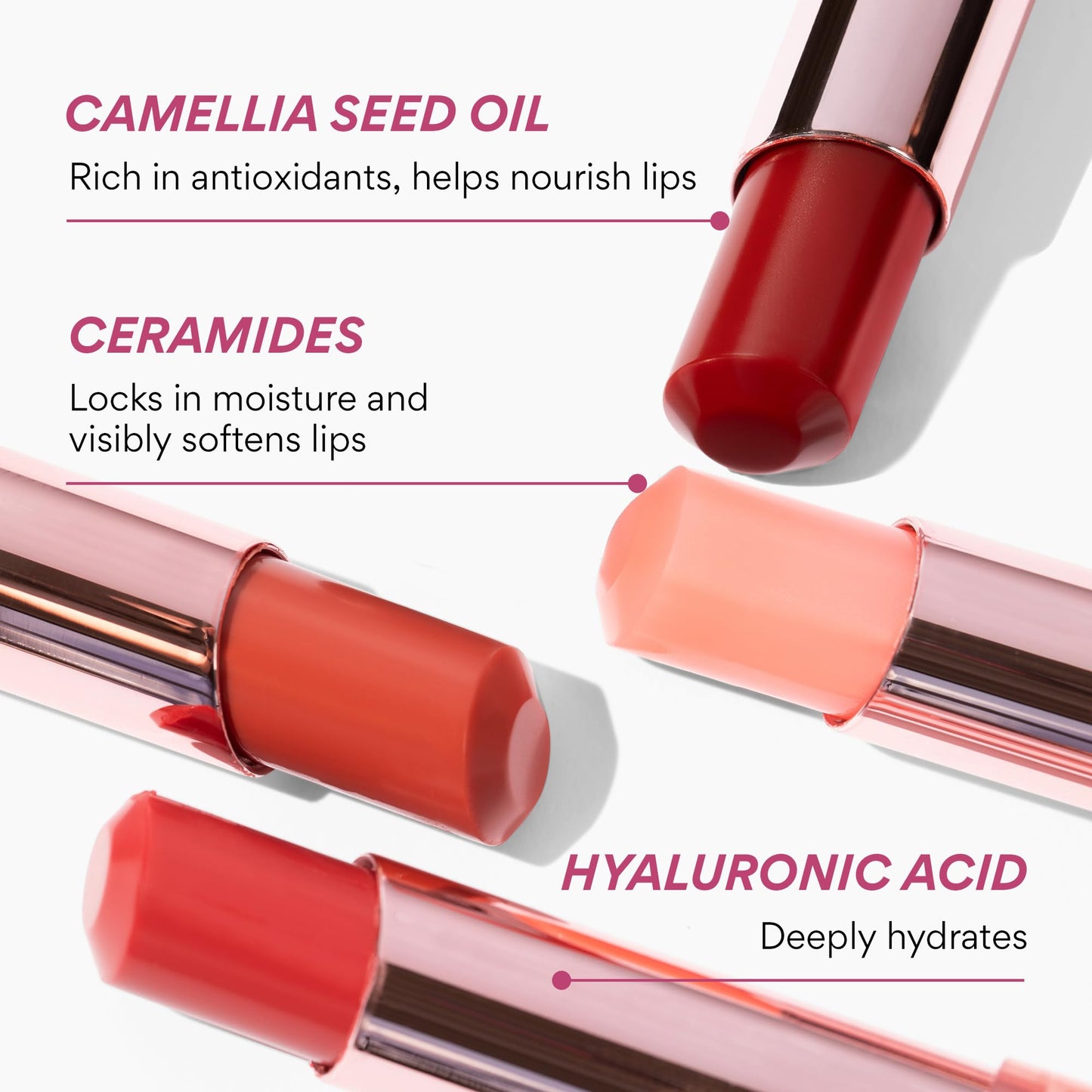 innisfree Dewy Tint Lip Balm with Hyaluronic Acid & Ceramides, Korean Hydrating Tinted Balm, Sheer Lipstick Available in 4 Shades