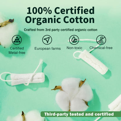 Organic Cotton Period Care Set: Tampons, Pads & Liners