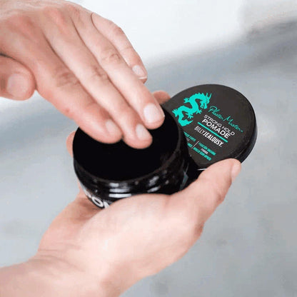 Billy Jealousy Plaster Master Water-Soluble Hair Pomade for Men, All Day Strong Hold with Medium Shine, Won't Flake & Safe for Color-Treated Hair, 3 Ounce