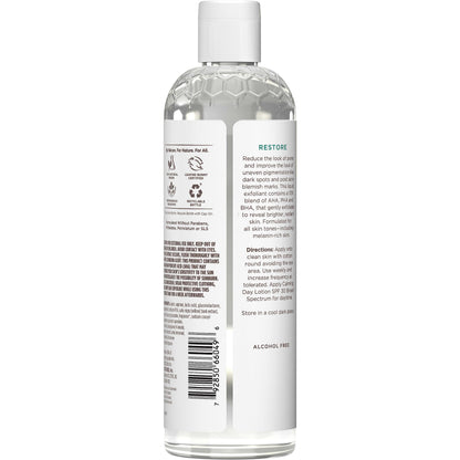 Burt's Bees Clear and Balanced Even Tone Liquid Face Exfoliator, Gentle Exfoliator Reduces Look of Pores and Improves Uneven Pigmentation, 12 Oz