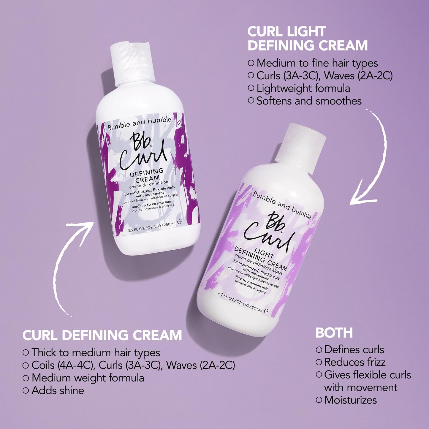 Bumble and bumble. Curl Defining Styling Cream | For Moisturized Flexible Curls | Anti Frizz | Coily, Curly, Wavy | With Jojoba Oil, Avocado Oil + Coconut Oil