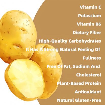 Dehydrated Potato - 350g 12.35oz Quick-Rehydrating Chunks for Soups, Stews, Potato Cakes & Home Fries | Long-Term Pantry Staple | Dried Vegetables Premium Freeze-Dried Fruits, Natural Snack