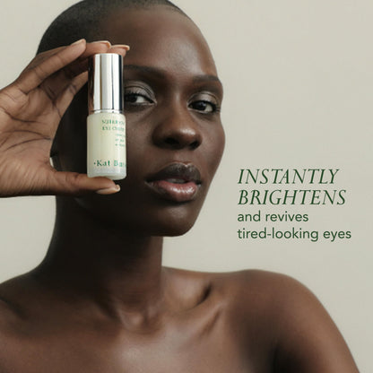 Kat Burki 8% Stabilized Vitamin C Eye Cream with Caffeine, Dark Circle Reducing & Depuffing Eye Area Treatment, 0.5 Fl Oz