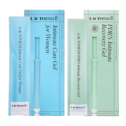LACTOMEDI Intimate Care Bundle – Intimate Care Gel (10pcs) + PDRN Intimate Recovery Gel (4pcs) | Hydration, Elasticity Support & pH Balanced Daily Comfort Set