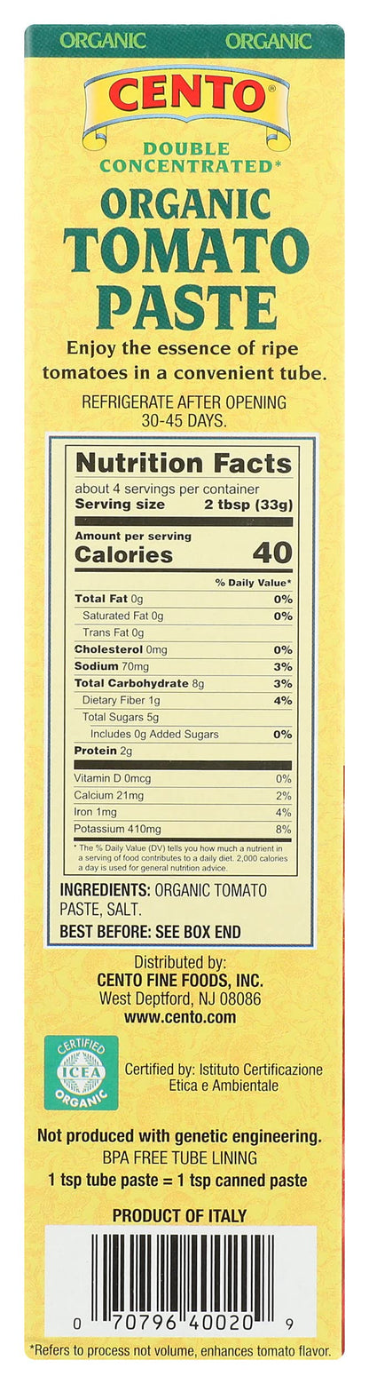 CENTO FOODS Tomato Paste, 4.56 OZ