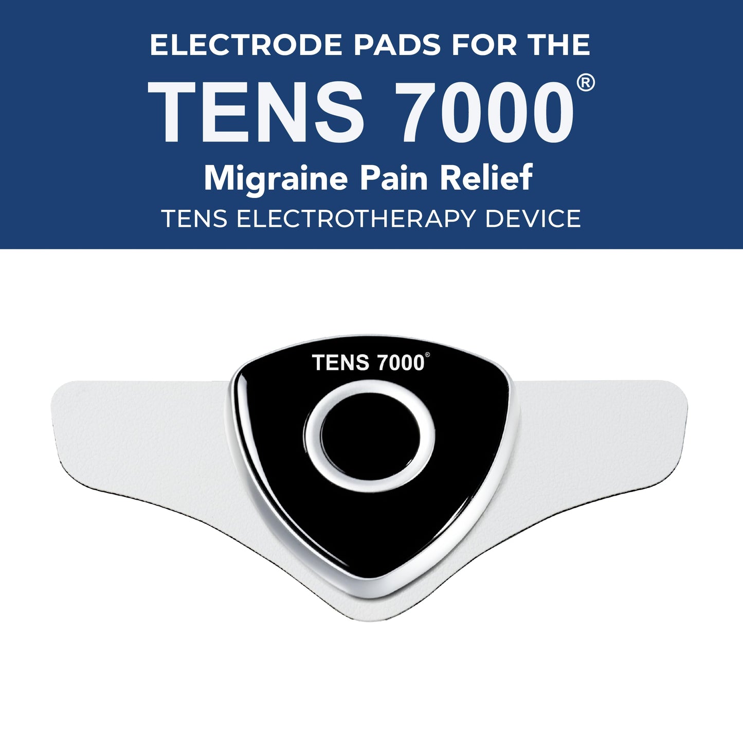 TENS 7000 Migraine Pads, 4 Count Per Pack – Compatible with TENS 7000 Migraine Relief Device, Replacement Pack, Wearable for Migraines and Migraña