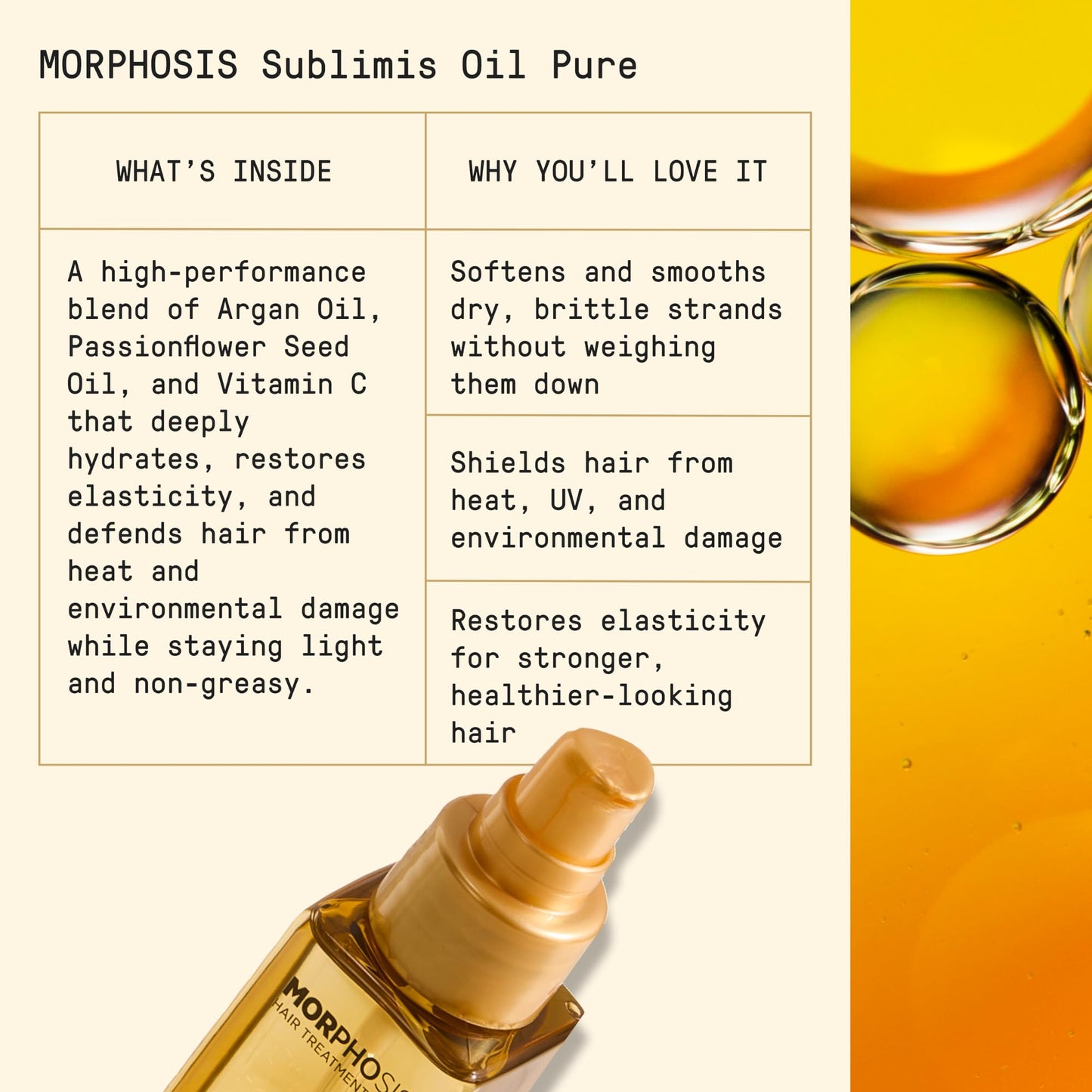 FRAMESI Morphosis Sublimis Pure Hair Oil