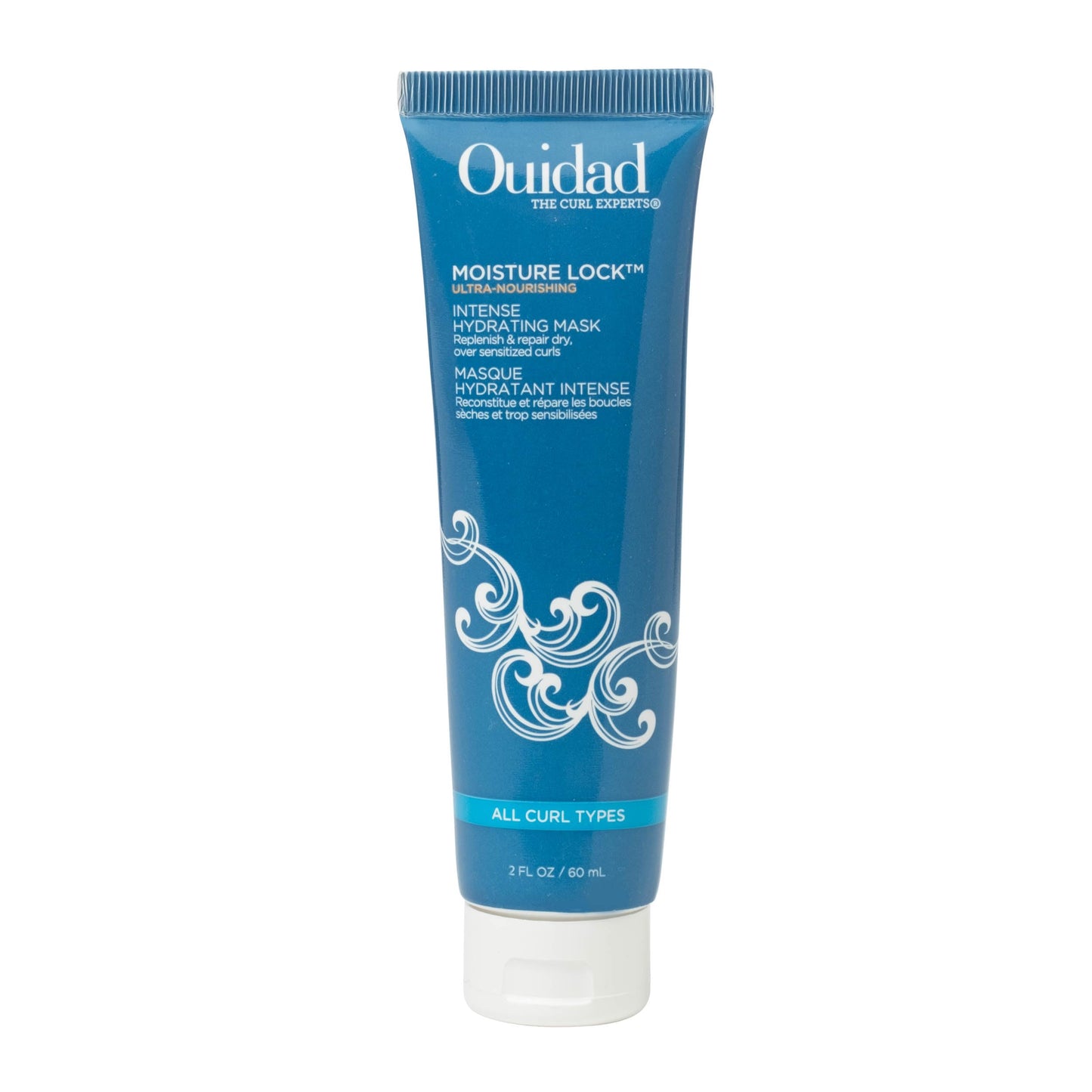 Ouidad Moisture Lock Hair Mask - Intense Hydrating Curly Hair Mask Fights Frizz & Breakage, Macadamia Nut & Olive Oil, Helps Repair, Detangle, Restore Softness, Mineral Oil Free, All Curl Types