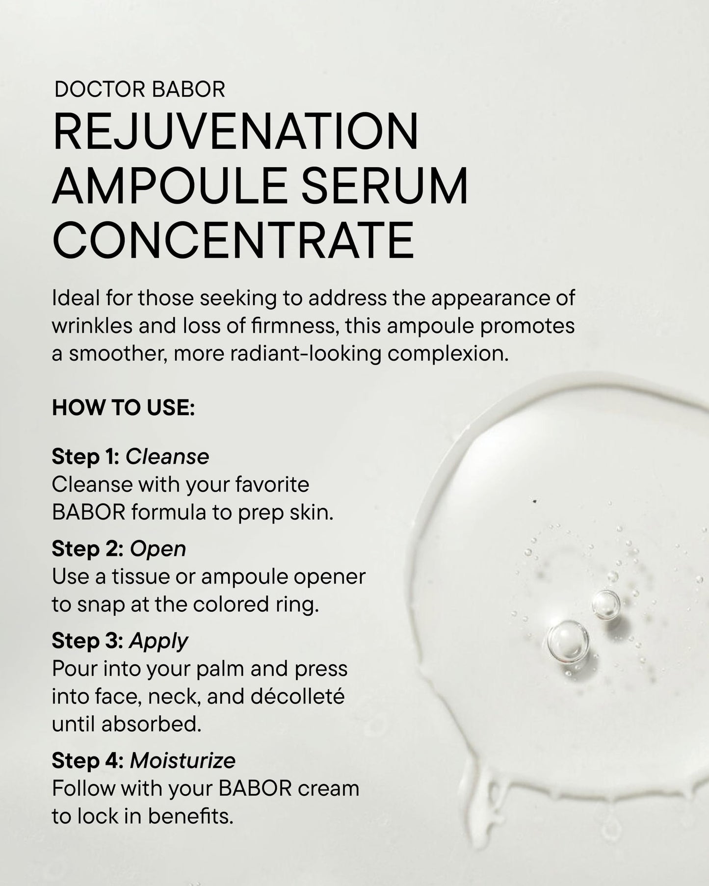 REJUVENATION AMPOULE SERUM CONCENTRATE