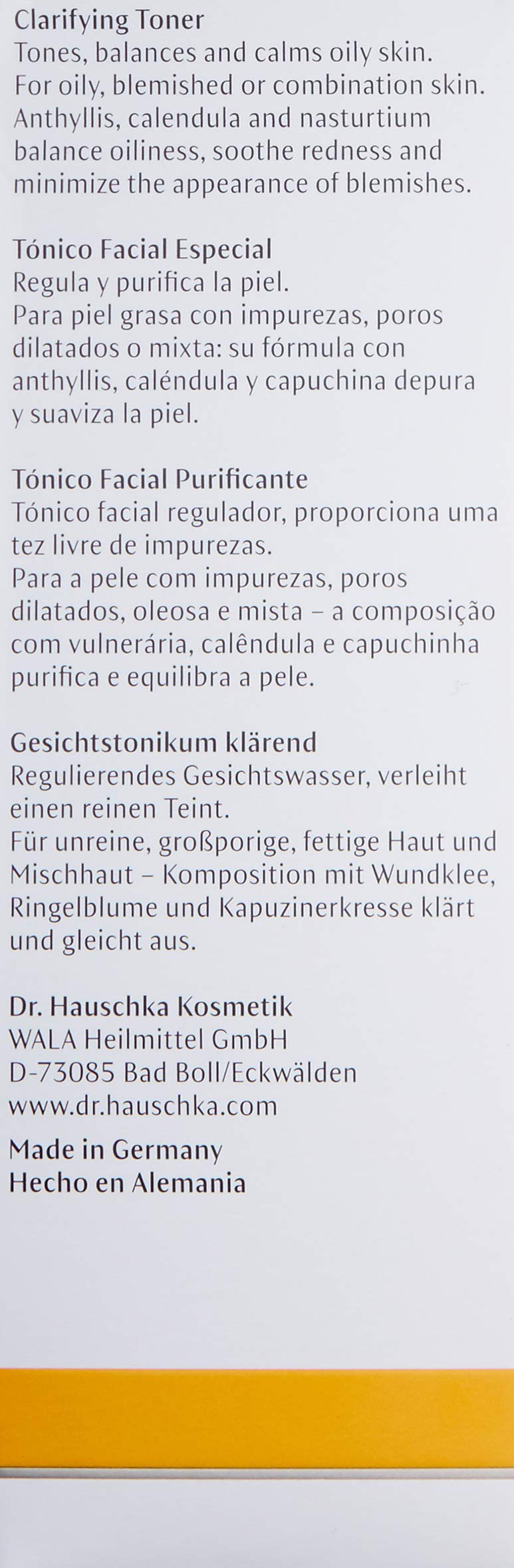 Dr. Hauschka Clarifying Toner, 3.4 Fl Oz
