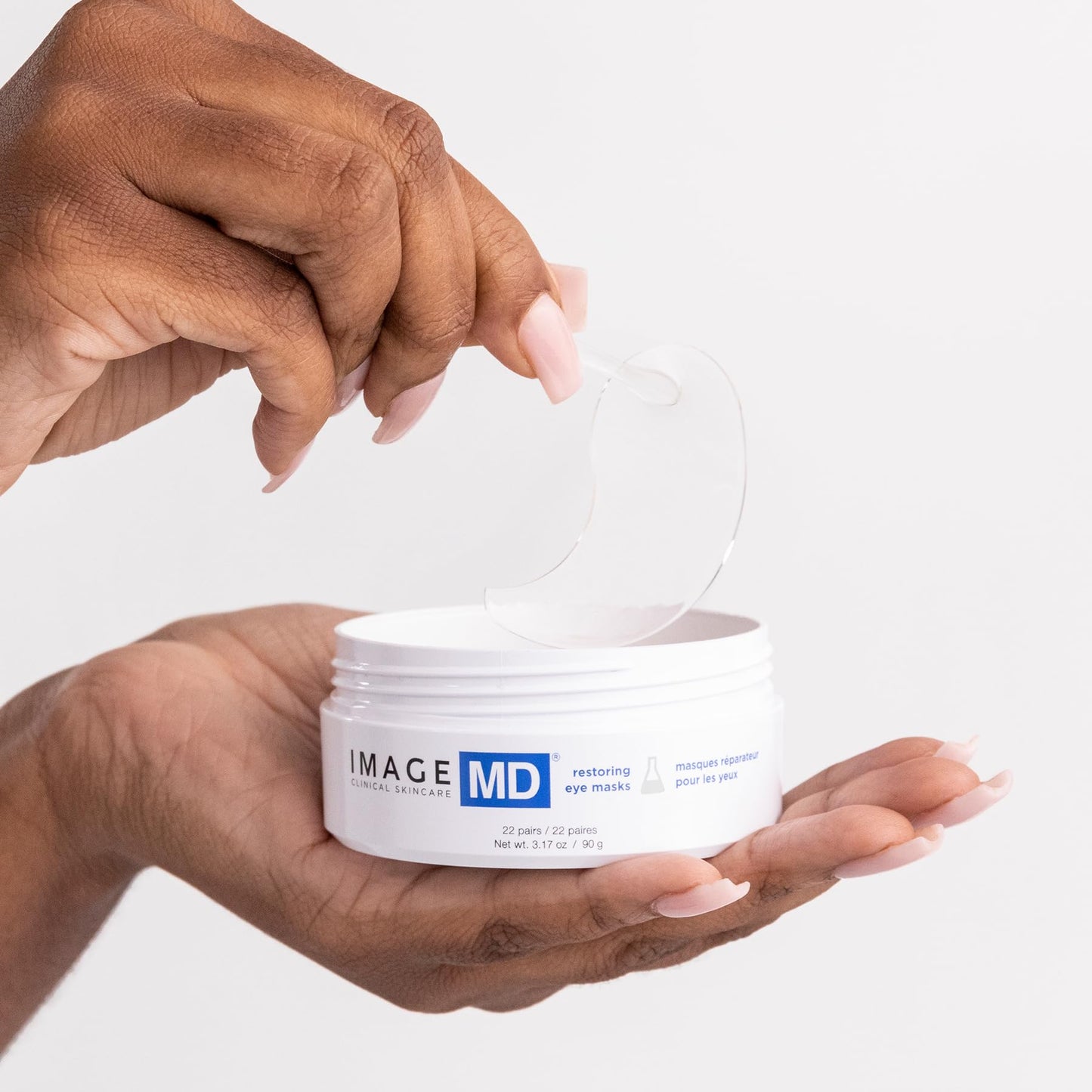 IMAGE Skincare, IMAGE MD Restoring Eye Masks, Hydrating Hydro-Gel Under Eye Masks, 3x Hyaluronic Acid Visibly Firms and Hydrates