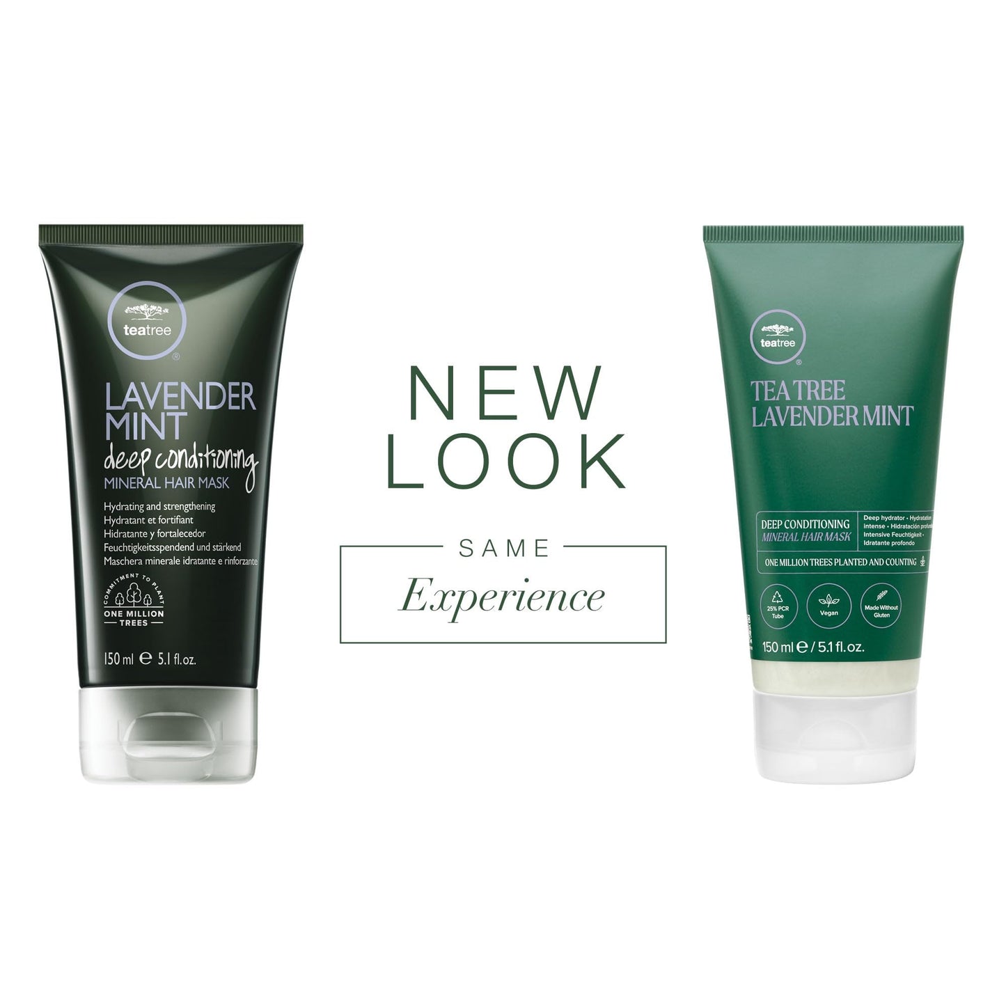 Tea Tree Lavender Mint Deep Conditioning Mineral Hair Mask, Hydrates + Strengthens, For Coarse + Dry Hair