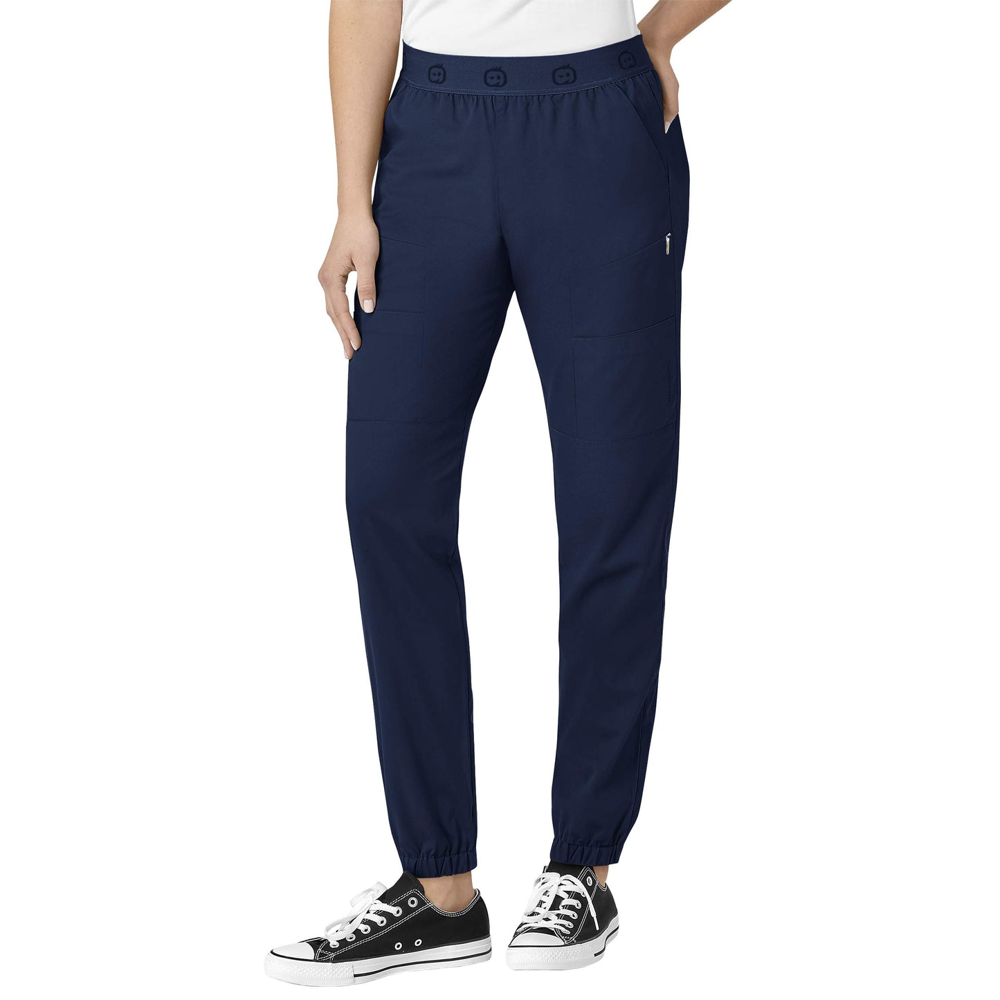 WonderWink Women's WonderWink PRO Slim Cargo Jogger Pant, Navy, S T