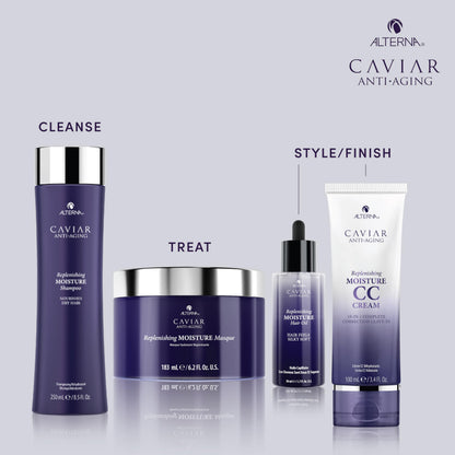 Alterna Haircare CAVIAR Anti-Aging Replenishing Moisture Hair Oil 1.7 oz | Lightweight, Revives and Nourishes Hair | Increased Shine and Softness | Heat Protectant and Frizz Control