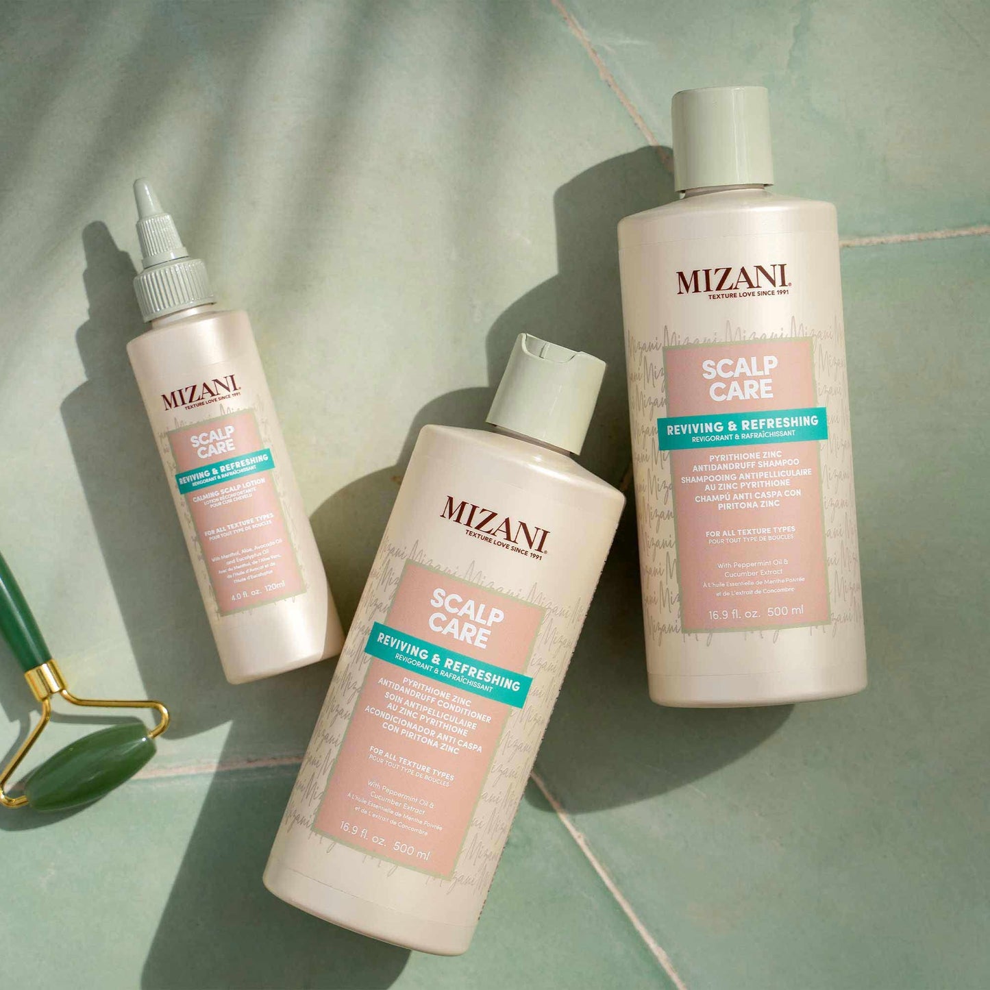 MIZANI Scalp Care Dandruff Shampoo - Cleanses Hair & Scalp, For Curly Hair