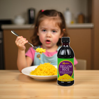 Marliss Yellow Rice Color, X-Large 16oz Bottle — Vibrant Amarillo for White Rice, Gluten-Free, Star-K Kosher, Made in USA — Adds Color Only, No Flavor Change
