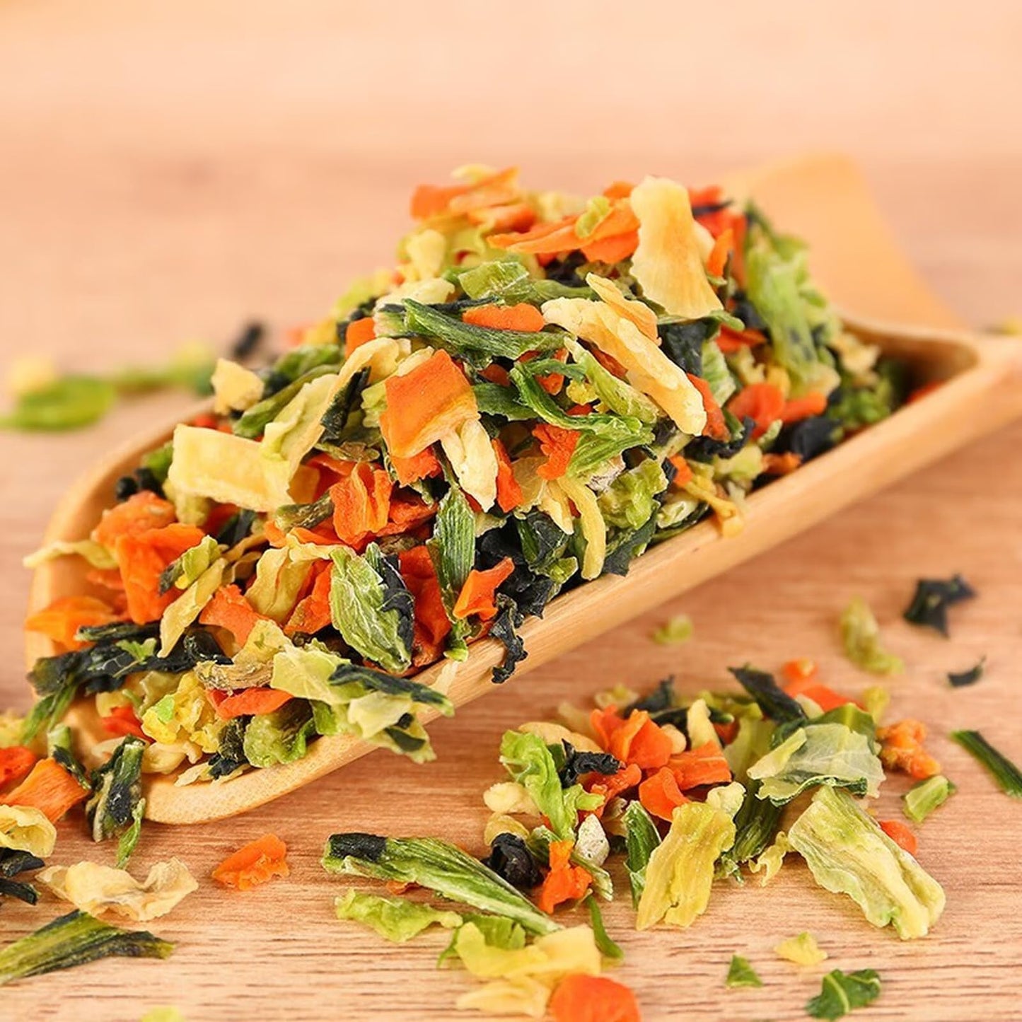 BAYUEDEGUA-Dehydrated Vegetable Dried 300g/10.58oz Mixed Vegetable Pack,Suitable for kitchen,Camping,Convenience food. Serve with soup,Noodles,Rice,Congee and cakes.