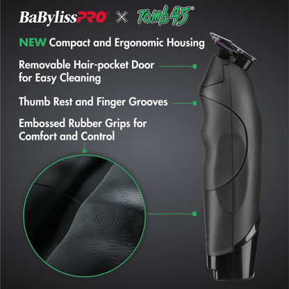 BaBylissPRO x Tomb45 Wireless-Charging Hair Trimmer for Men