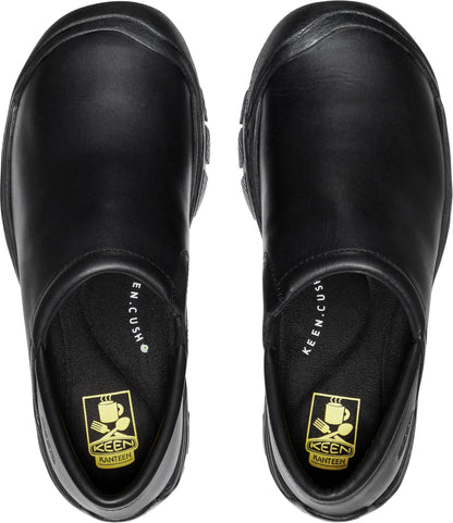 KEEN Utility Men's PTC Clog Non Slip Chef Work Shoe,Black/Black,9.5