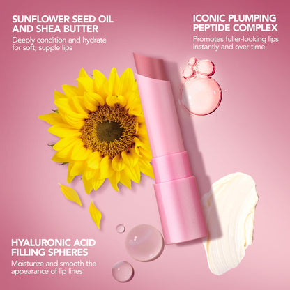 BUXOM Full-On Plumping Lip Glow Balm, Tinted Lip Balm, Hydrating & Nourishing Lip Treatment with Hyaluronic Acid & Shea Butter, Cruelty-Free