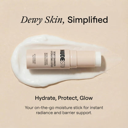 Nudestix Dewy Barrier Hydrating Stick – On-the-Go Moisture Balm with Ceramides, Squalane, Bakuchiol & Vitamin C | Hydrates, Brightens & Smooths Skin | Clean, Vegan & Travel-Friendly