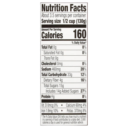 WESTBRAE 16 oz Natural Organic Baked Beans, Source of Plant Based Protein and Fiber, Low Fat, Gluten Free, (Pack of 12)
