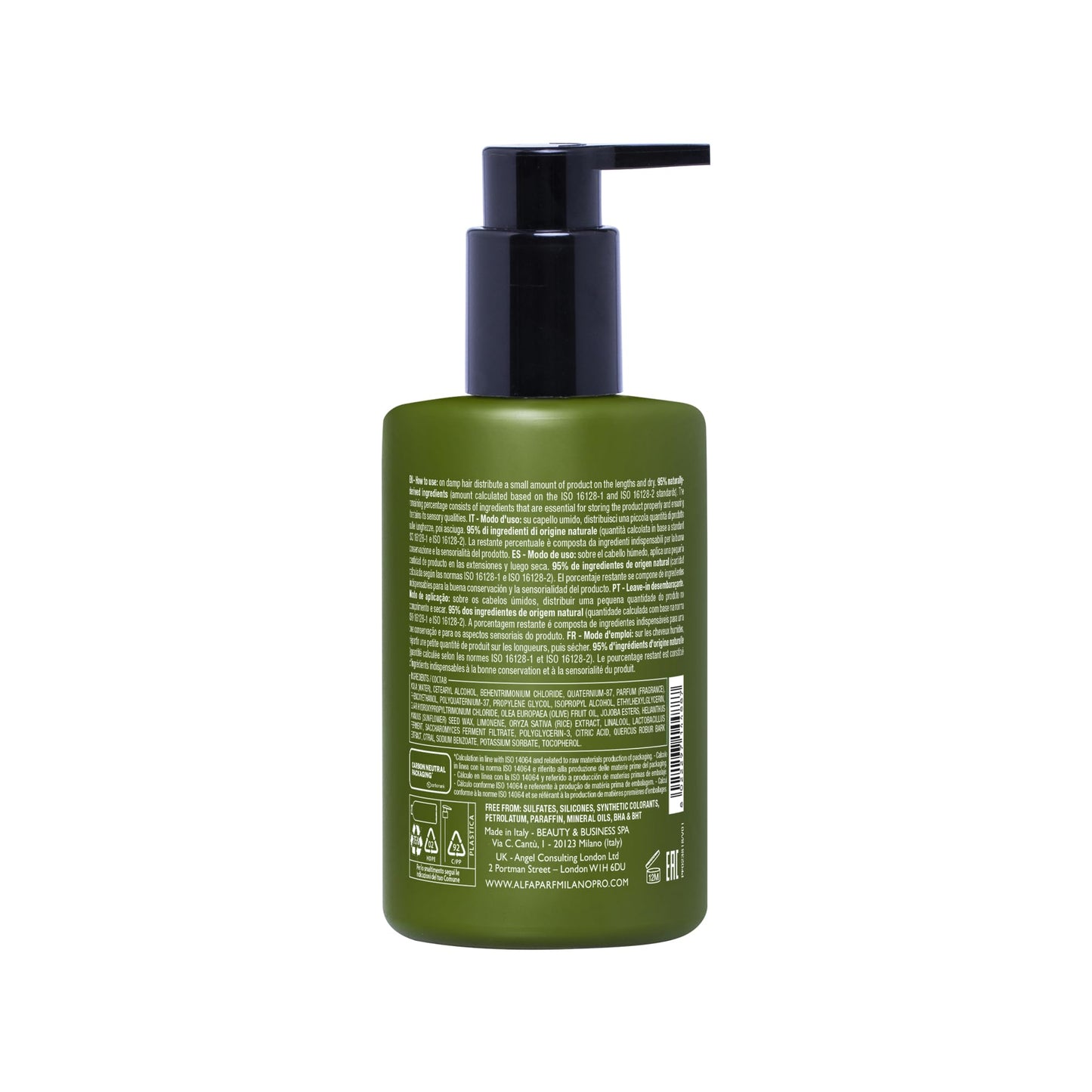 ALFAPARF MILANO Benvoleo Detangling Leave-In for All Hair Types - Clean, Vegan, Sustainable Hair Care - Hair Detangler with Thermal Protection - Sulfate Free - Natural Ingredients - 6.76 FL. Oz.