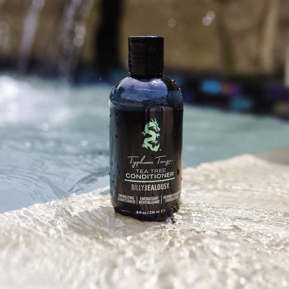 Billy Jealousy Typhoon Tango Tea Tree Conditioner for Men with Peppermint & Rosemary, Helps Prevents Flakes, Breakage & Split Ends, and Soothes Scalp Itch & Irritation, 8 Fl Oz