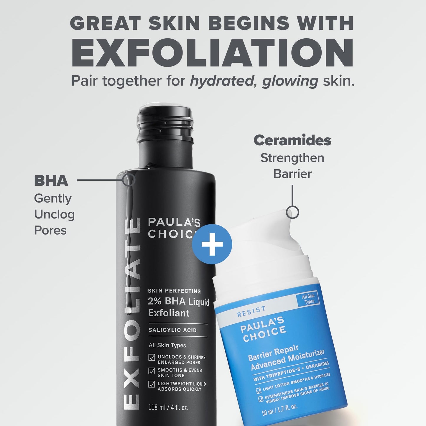 Paula's Choice RESIST Barrier Repair Advanced Face Moisturizer with Ceramides, Peptides, Deep Hydration Face Cream for Wrinkles, Anti-Aging for All Skin Types, Fragrance-Free