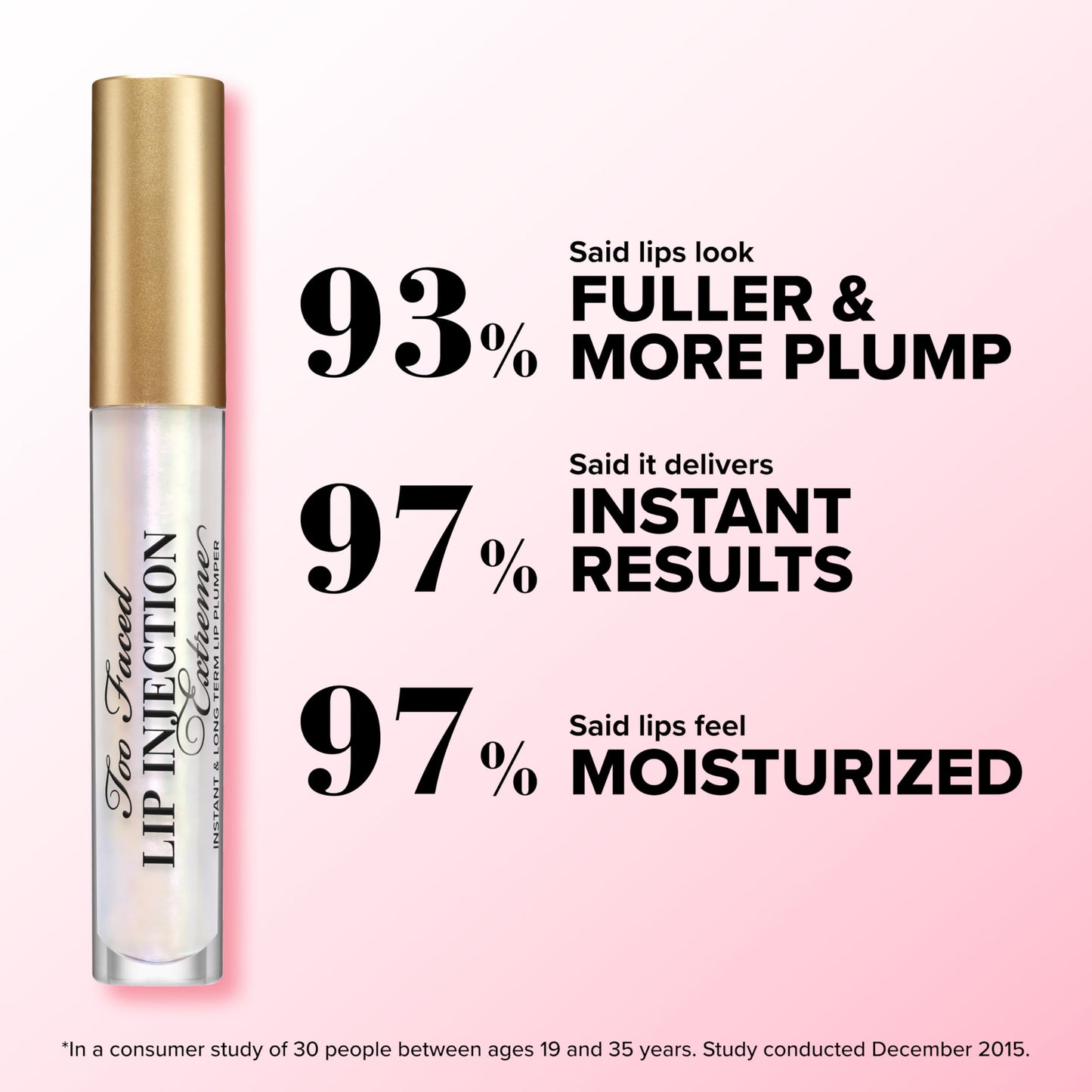 Too Faced Lip Injection Extreme Lip Plumper Gloss | Hydrating, Glossy, & Helps Volume Appear Fuller Over Time
