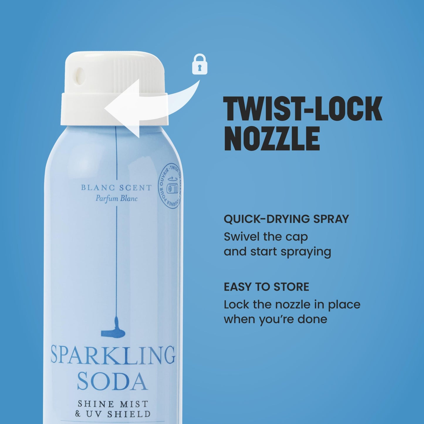 Drybar Sparkling Soda Finishing Spray Collection, Ultra-Fine Mist, Adds Shine to Finished Look