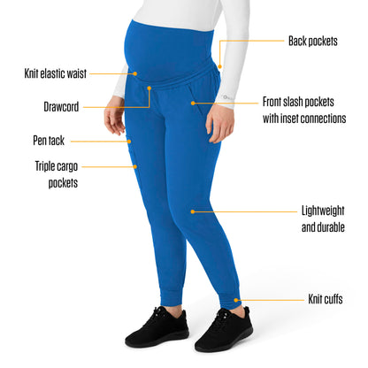 Carhartt Women's Maternity Jogger Scrub Pant - Royal, XL