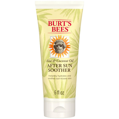 Burt's Bees Mothers Day Gifts, After Sun Lotion with Hydrating Aloe Vera & Coconut Oil - Summer Essentials, Sunburn Relief, Natural After Sun Soother, 6 oz