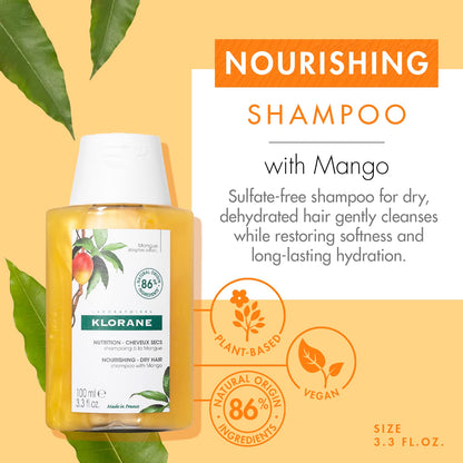 Klorane Nourishing Shampoo with Mango Butter 13.5 oz