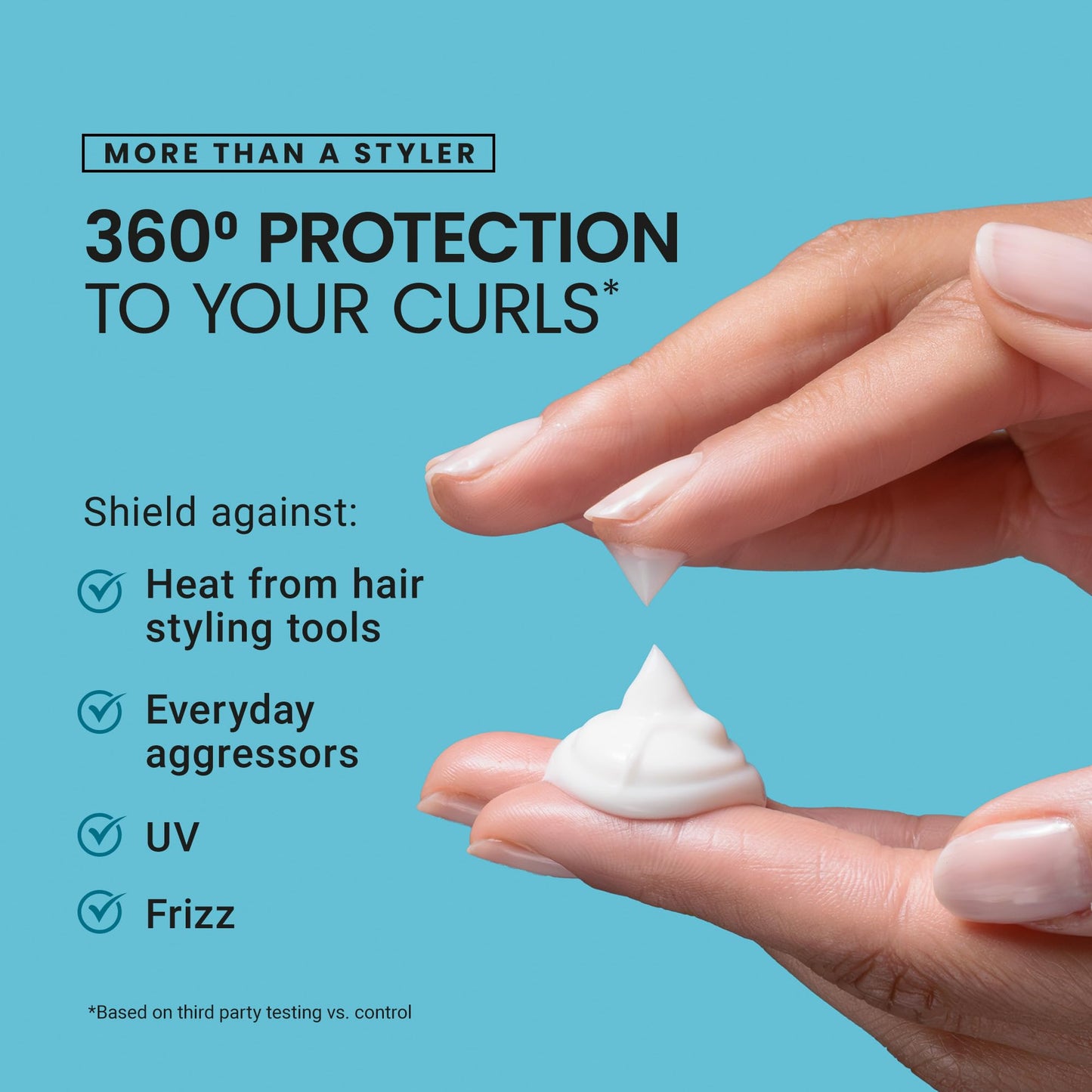 CURLSMITH Awestruck Definition Cream - Superior Hold Styling Cream, Deep Hydration and Frizz Reduction (8 oz)