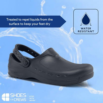 Shoes for Crews Clogs for Men Women Slip On Work Clogs Shoes Slip Resistant Water Resistant Unisex Comfort Slip-on Mules Classic Platform Clog