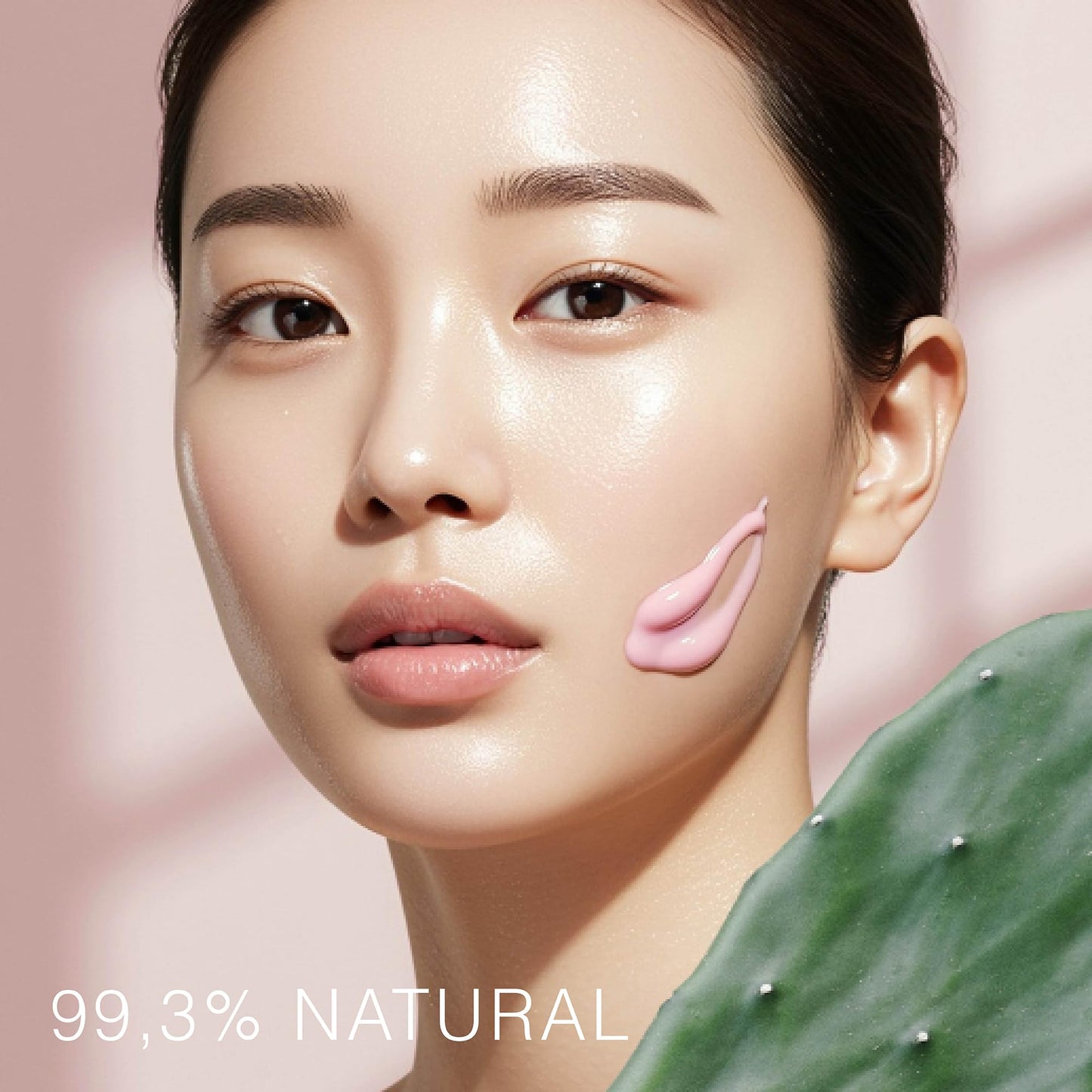 STARSKIN Orglamic Pink Cactus Pudding, Hydrating & Nourishing Cream for all Skin Types, 99.3% Natural with Prickly Pear Cactus Seed Oil & Hyaluronic Acid, Luxurious Glow Moisturizer, K-Beauty - 15ml