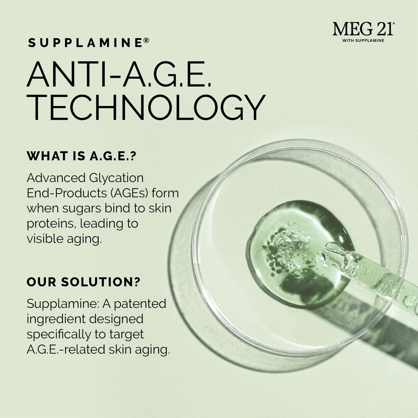 MEG 21 Anti-Oxidant Boost Serum for Face – Helps Reduce the Look of Dark Spots, Wrinkles & Sun-Related Skin Stress – Brightening Serum with Vitamin C–Rich Gooseberry and Patented SUPPLAMINE (1 oz)