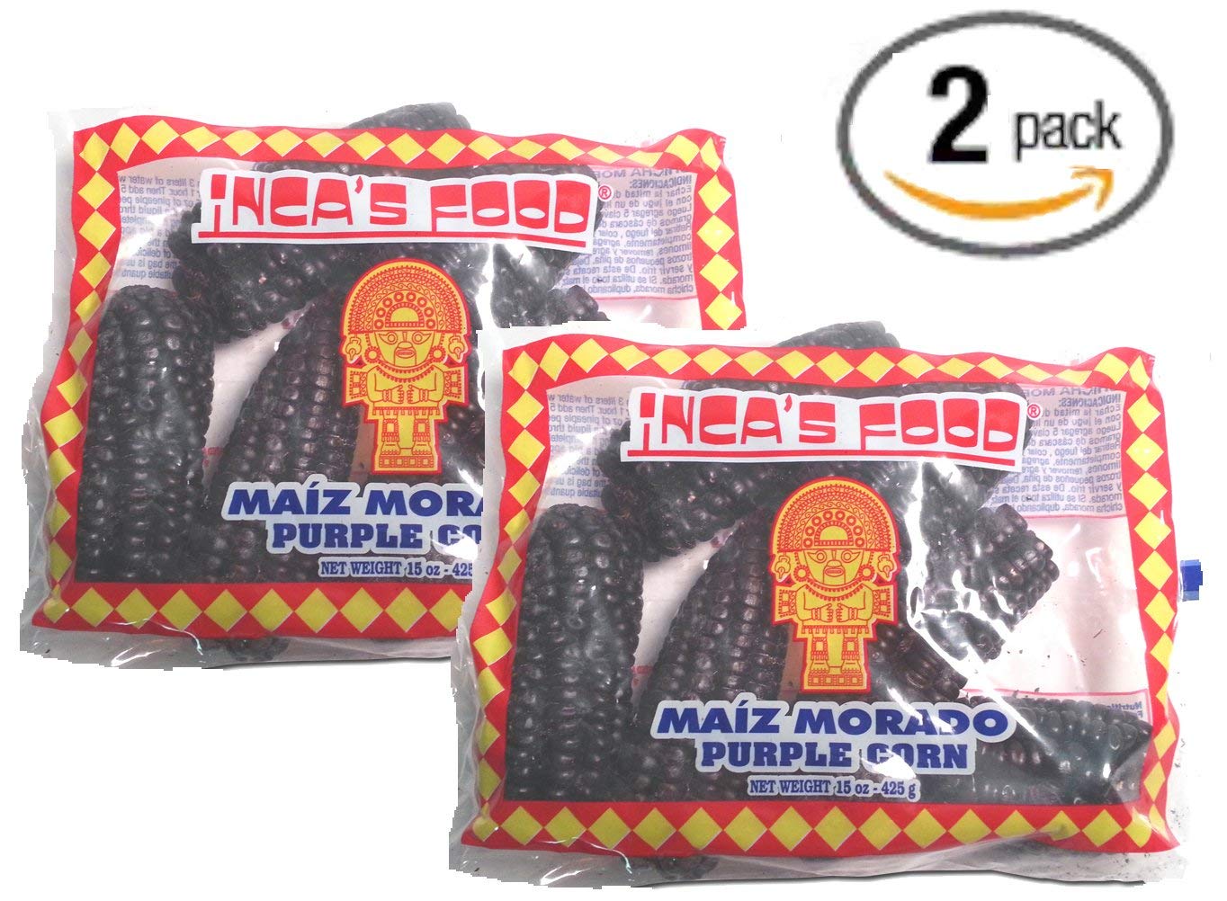 Inca's Food Maiz Morado (Purple Corn) 15 Oz - (2-pack)